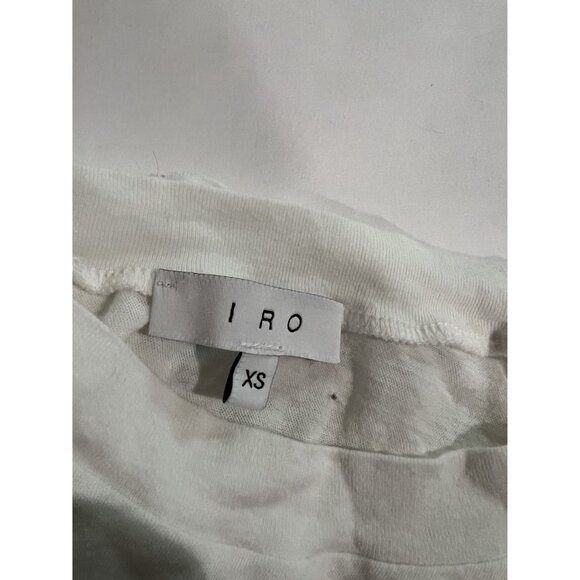 IRO Long Sleeve Raw Edge Shirt in White - Picture 3 of 3
